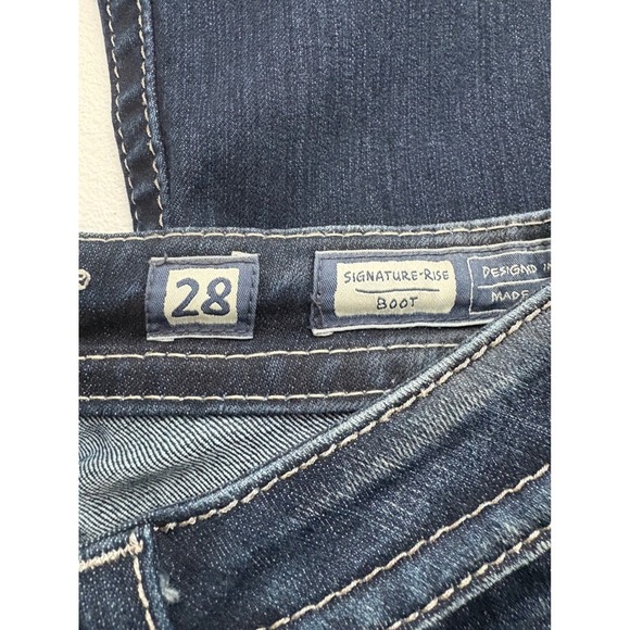 Miss Me Jeans Womens 28 Signature Rise Boot Cut Embellished Pockets - Picture 5 of 9